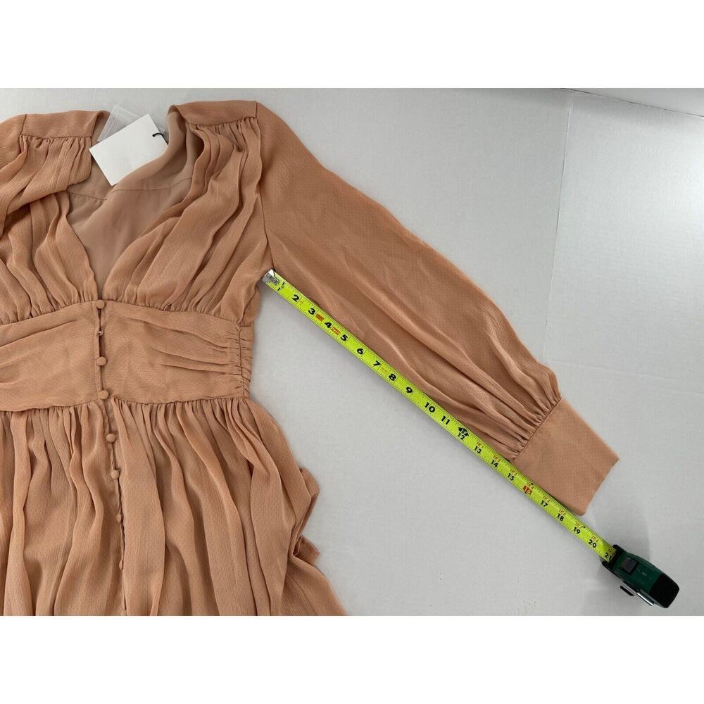 Shien Premium Dress Formal Sz S Chiffon Evening Wedding Guest Deep V Elegant NWT - Picture 15 of 16